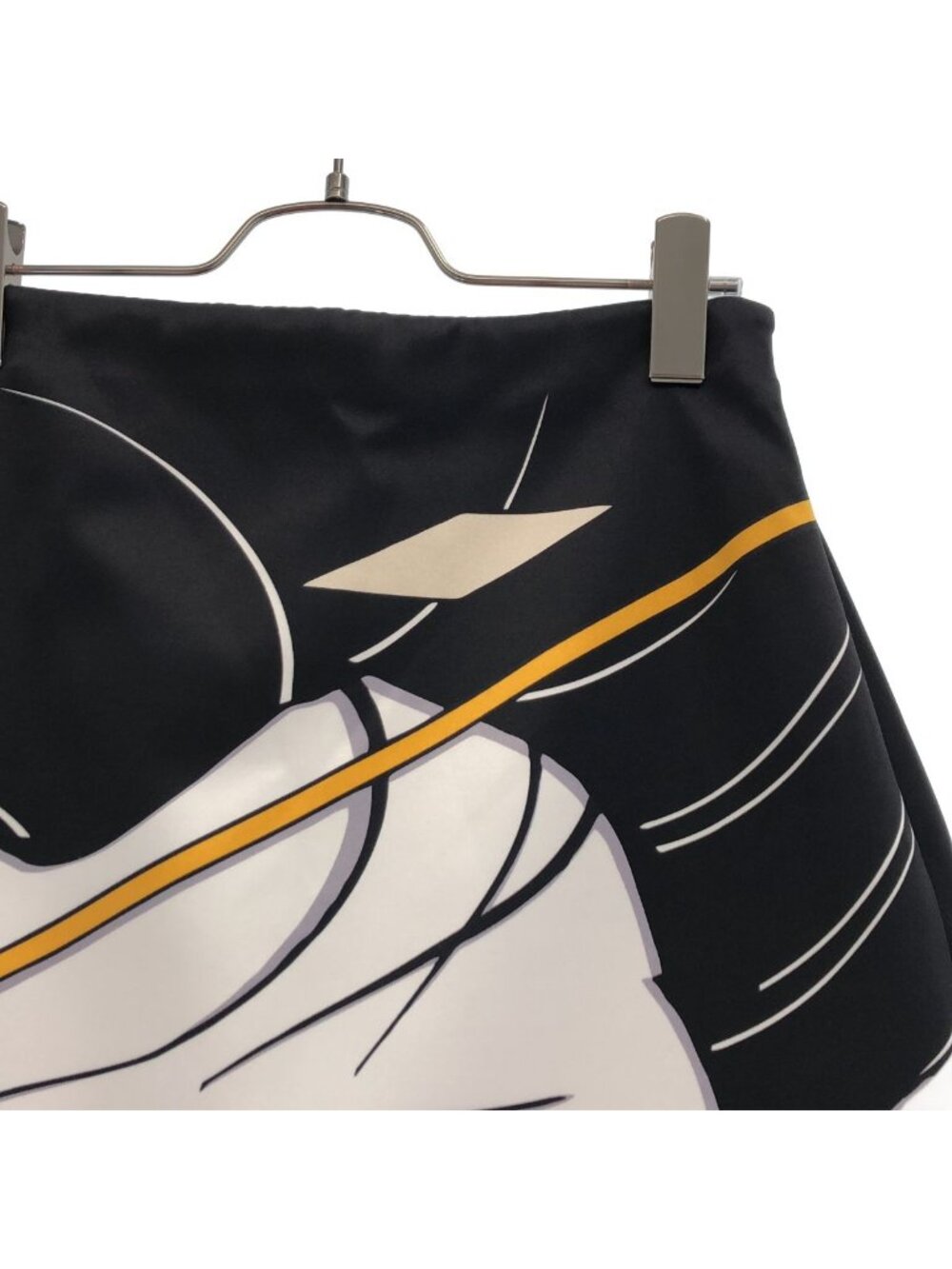 Gucci Patrick Nagel Art Print Flare Skirt Black 38 - Picture 2 of 10